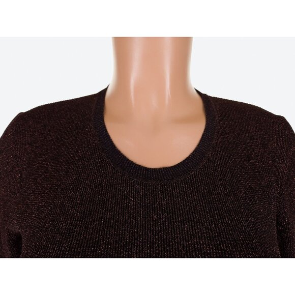 Just Cavalli Lurux Cocktail Evening Dress Size 8 Brown Metallic NWT $550 - Picture 2 of 9